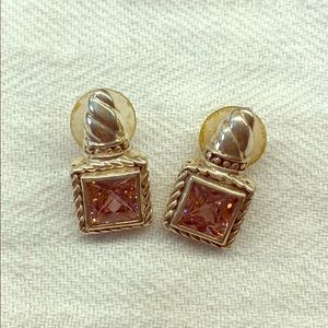 Pierced sterling earrings